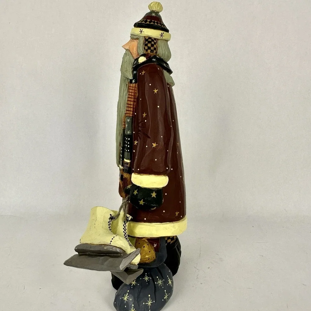 Williraye Studio Let's Skate Santa with Child and Skates WW2419 2002 Coyne's